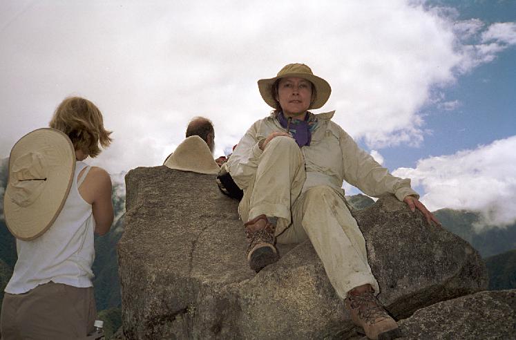 Pat P. on top of Huayna Picchu